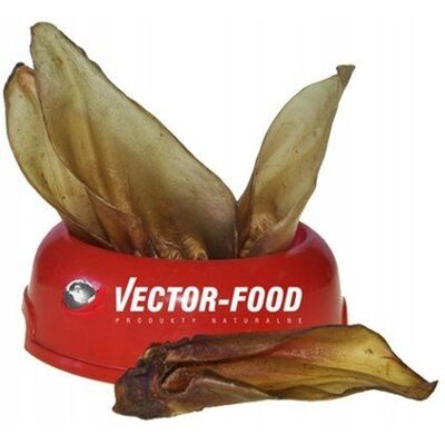 Vector-Food Ucho wołowe suszone duże 10szt Vector-Food Ucho wołowe suszone duże 10szt