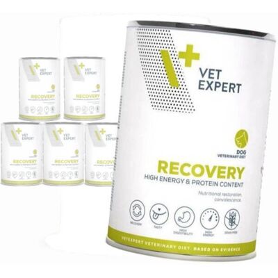 VETEXPERT Vet Expert Recovery Mokra Karma Weterynaryjna Dla Psa Z Kurczakiem 6x400g Wspierająca Powrót Do Zdrowia VETEXPERT Vet Expert Recovery Mokra Karma Weterynaryjna Dla Psa Z Kurczakiem 6x400g Wspierająca Powrót Do Zdrowia