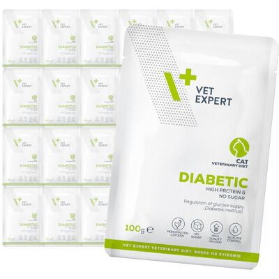 Vetexpert Veterinary Diet Diabetic Cat 24x100g Mokra Weterynaryjna Karma Dla Kotów Z Cukrzycą Vetexpert Veterinary Diet Diabetic Cat 24x100g Mokra Weterynaryjna Karma Dla Kotów Z Cukrzycą