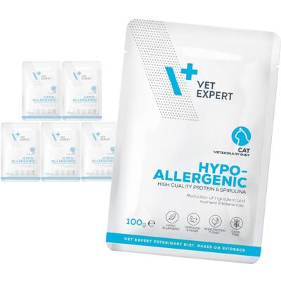 Vetexpert Veterinary Diet Hypoallergenic 6x100g Hipoalergiczna Mokra Karma Weterynaryjna Dla Kota Z Indykiem Vetexpert Veterinary Diet Hypoallergenic 6x100g Hipoalergiczna Mokra Karma Weterynaryjna Dla Kota Z Indykiem