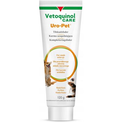 Żel Uro-Pet Vétoquinol - Zmniejsza kamienie moczowe - 120g Żel Uro-Pet Vétoquinol - Zmniejsza kamienie moczowe - 120g