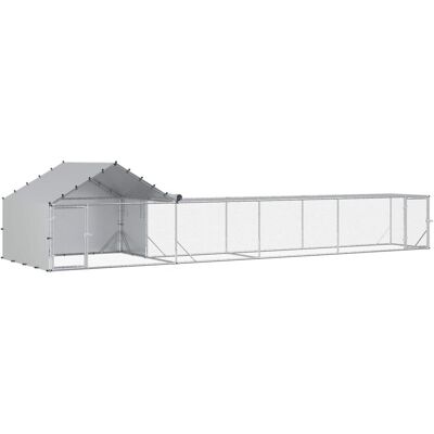vidaXL 2 szt. srebrny 700 x 200 x 150 cm Stal ocynkowana vidaXL 2 szt. srebrny 700 x 200 x 150 cm Stal ocynkowana