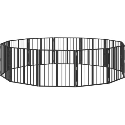 vidaXL Bramka dla psa 12 pcs Czarny 60 x 60 cm Stal Galwanizowana vidaXL Bramka dla psa 12 pcs Czarny 60 x 60 cm Stal Galwanizowana