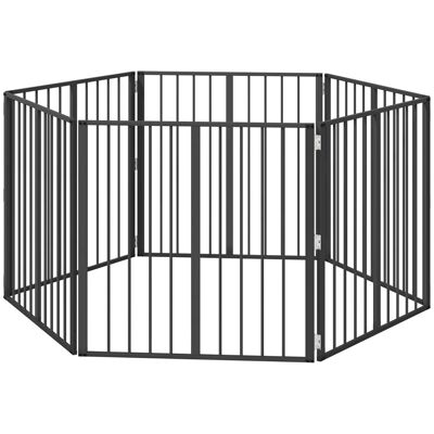 vidaXL Bramka dla psa 6 pcs Czarny 80 x 80 cm Stal Galwanizowana vidaXL Bramka dla psa 6 pcs Czarny 80 x 80 cm Stal Galwanizowana