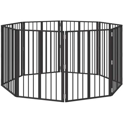 vidaXL Bramka dla psa 8 pcs Czarny 60 x 80 cm Stal Galwanizowana vidaXL Bramka dla psa 8 pcs Czarny 60 x 80 cm Stal Galwanizowana