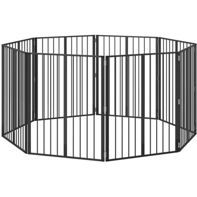 vidaXL Bramka dla psa 8 pcs Czarny 80 x 100 cm Stal Galwanizowana vidaXL Bramka dla psa 8 pcs Czarny 80 x 100 cm Stal Galwanizowana