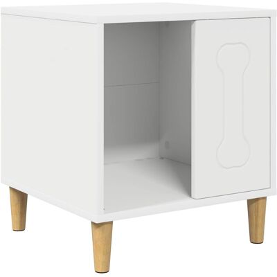vidaXL Domek dla Psów Biały 44 x 42 x 49 cm Materiał drewnopochodny vidaXL Domek dla Psów Biały 44 x 42 x 49 cm Materiał drewnopochodny