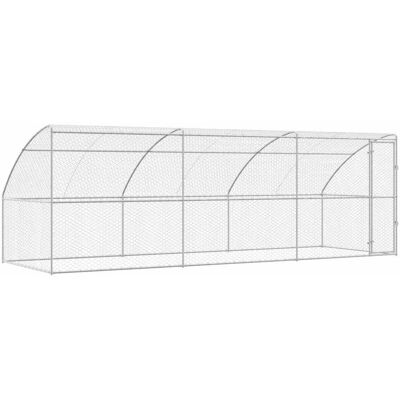 vidaXL Kenel dla Psów z przechowywaniem 3 pcs Srebrny 6 x 2 x 2 m Stal vidaXL Kenel dla Psów z przechowywaniem 3 pcs Srebrny 6 x 2 x 2 m Stal