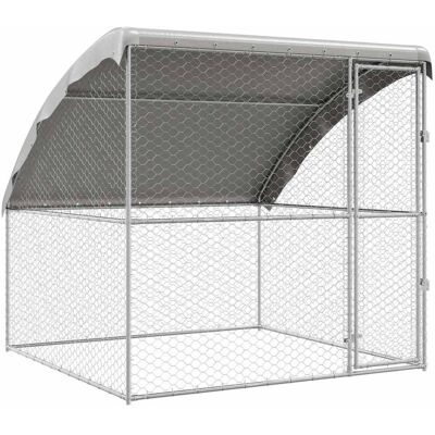 vidaXL Kenel dla Psów z przechowywaniem Srebrny 2 x 2 x 2 m Stal vidaXL Kenel dla Psów z przechowywaniem Srebrny 2 x 2 x 2 m Stal