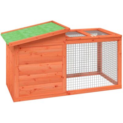 Klatka dla królików z drewna sosnowego 100,5x54x55 cm - Klatka dla królików Klatka dla królików z drewna sosnowego 100,5x54x55 cm - Klatka dla królików