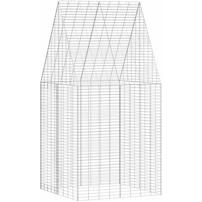 vidaXL Klatka dla królika Srebrny 400 x 100 x 210 cm vidaXL Klatka dla królika Srebrny 400 x 100 x 210 cm