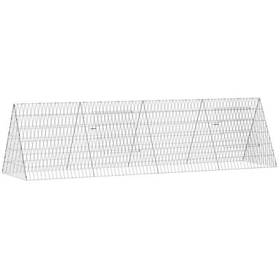 vidaXL Klatka dla królika Srebrny 650 x 55 x 55 cm Stal Galwanizowana vidaXL Klatka dla królika Srebrny 650 x 55 x 55 cm Stal Galwanizowana