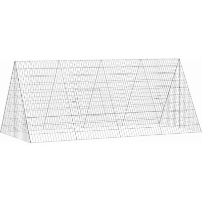 vidaXL Klatka dla kur Srebrny 215 x 100 x 85 cm Stal Galwanizowana vidaXL Klatka dla kur Srebrny 215 x 100 x 85 cm Stal Galwanizowana