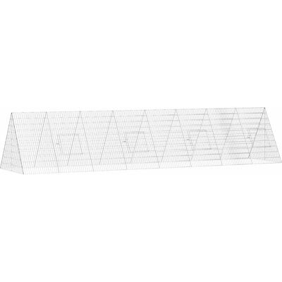 vidaXL Klatka dla kur Srebrny 430 x 100 x 85 cm Stal Galwanizowana vidaXL Klatka dla kur Srebrny 430 x 100 x 85 cm Stal Galwanizowana