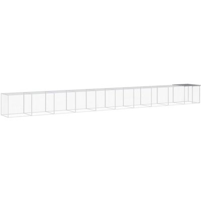 Kurnik z Dachem vidaXL - Stal Galwanizowana - 1003x98x90 cm Kurnik z Dachem vidaXL - Stal Galwanizowana - 1003x98x90 cm