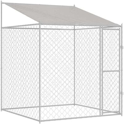vidaXL Klatka dla psa 200 x 200 x 258 cm Stal i PE vidaXL Klatka dla psa 200 x 200 x 258 cm Stal i PE