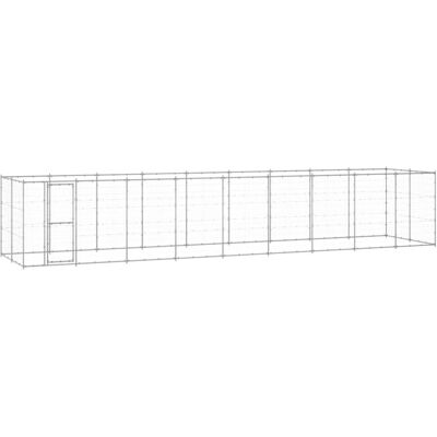 vidaXL Zewnętrzna klatka dla psów z ocynkowanej stali 21,78 m² vidaXL Zewnętrzna klatka dla psów z ocynkowanej stali 21,78 m²