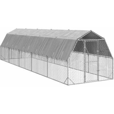 vidaXL Kurnik z dachem 2,5x10x2,25 m Stal ocynkowana vidaXL Kurnik z dachem 2,5x10x2,25 m Stal ocynkowana