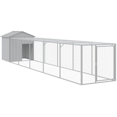 Kurnik z wybiegem vidaXL - 117x609x123 cm Kurnik z wybiegem vidaXL - 117x609x123 cm
