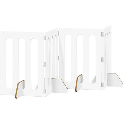 vidaXL Składany kojec dla zwierząt 4 pcs Biały 201 x 38 x 70 cm vidaXL Składany kojec dla zwierząt 4 pcs Biały 201 x 38 x 70 cm