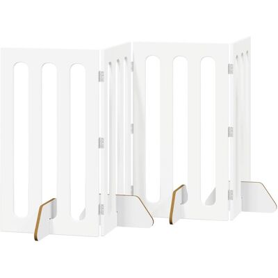 vidaXL Składany kojec dla zwierząt 4 pcs Biały 201 x 38 x 90 cm vidaXL Składany kojec dla zwierząt 4 pcs Biały 201 x 38 x 90 cm