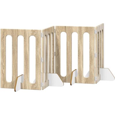 vidaXL Składany kojec dla zwierząt 4 pcs Dąb Sonoma 201 x 38 x 70 cm vidaXL Składany kojec dla zwierząt 4 pcs Dąb Sonoma 201 x 38 x 70 cm