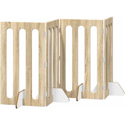vidaXL Składany kojec dla zwierząt 4 pcs Dąb Sonoma 201 x 38 x 90 cm vidaXL Składany kojec dla zwierząt 4 pcs Dąb Sonoma 201 x 38 x 90 cm