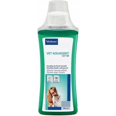 Inny producent Virbac Vet Aquadent, Płyn do pielęgnacji jamu ustnej dla psa i kota, 250ml Inny producent Virbac Vet Aquadent, Płyn do pielęgnacji jamu ustnej dla psa i kota, 250ml