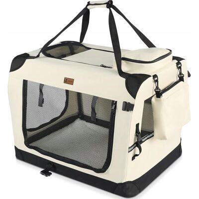 Inny producent VOUNOT Składana Transporter Dla Psów I Kotów 82x60x60cm XL Beżowy Inny producent VOUNOT Składana Transporter Dla Psów I Kotów 82x60x60cm XL Beżowy