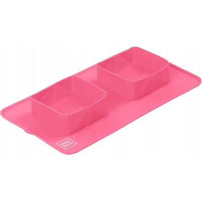 Waudog Silicone - Składana miska niewysypka - różowy Waudog Silicone - Składana miska niewysypka - różowy