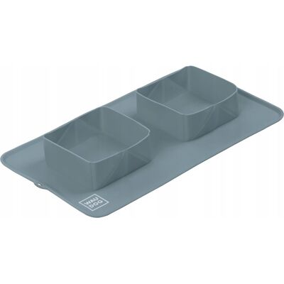 Waudog Silicone - Składana miska niewysypka - szary Waudog Silicone - Składana miska niewysypka - szary