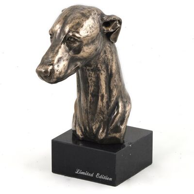 Art-Dog Whippet - Ręcznie robiona brązowa rzeźba psa - Elegancka dekoracja wnętrz Art-Dog Whippet - Ręcznie robiona brązowa rzeźba psa - Elegancka dekoracja wnętrz