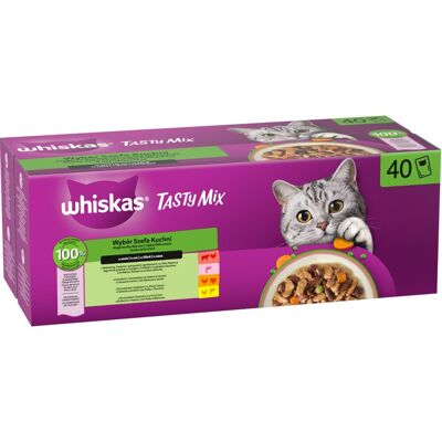 WHISKAS - Tasty Mix Cat Busta 40x85G - Karma mokra dla kota WHISKAS - Tasty Mix Cat Busta 40x85G - Karma mokra dla kota