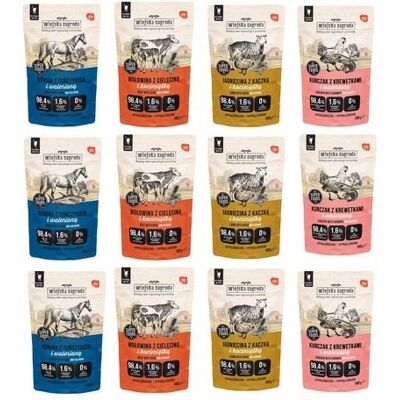 Inny producent Wiejska Zagroda Mokra Karma dla kota bezzbożowa Mix Smaków 12x100g Inny producent Wiejska Zagroda Mokra Karma dla kota bezzbożowa Mix Smaków 12x100g