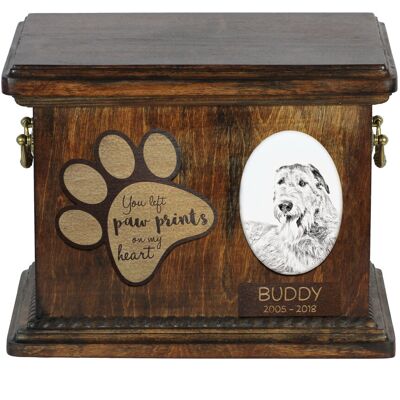 Wilczarz irlandzki, Irish wolfhound - skrzynia pamiątkowa psa, personalizowana skrzynia ze zdjęciem, skrzynia ze zdjęciem psa marki Art-Dog Wilczarz irlandzki, Irish wolfhound - skrzynia pamiątkowa psa, personalizowana skrzynia ze zdjęciem, skrzynia ze zdjęciem psa marki Art-Dog