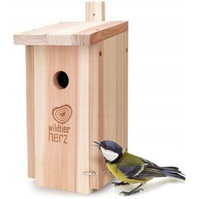 Inny producent WILDTIER HERZ Budka lęgowa dla sikorek 14,5x33x18,5 cm DREWNO otwór Ø32 mm Inny producent WILDTIER HERZ Budka lęgowa dla sikorek 14,5x33x18,5 cm DREWNO otwór Ø32 mm