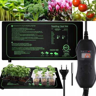 Bezmarkowe WODOODPORNA MATA GRZEWCZA PODKŁADKA POD TERRARIUM DO SADZONEK TERMOSTAT 50W Bezmarkowe WODOODPORNA MATA GRZEWCZA PODKŁADKA POD TERRARIUM DO SADZONEK TERMOSTAT 50W