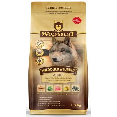 Wolfsblut Dog Wild Duck & Turkey kaczka, indyk i bataty 2kg Wolfsblut Dog Wild Duck & Turkey kaczka, indyk i bataty 2kg