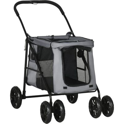 Wózek dla psa PawHut, składany wózek dla psa, wózek dla psa z poduszką, wózek dla kota do 20 kg, wózek dla kota dla małych i średnich psów z kieszen.. Wózek dla psa PawHut, składany wózek dla psa, wózek dla psa z poduszką, wózek dla kota do 20 kg, wózek dla kota dla małych i średnich psów z kieszen..