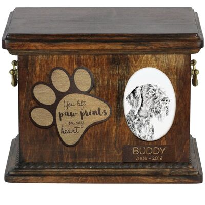 Wyżeł niemiecki szorstkowłosy, Drahthaar I - skrzynia pamiątkowa psa, personalizowana skrzynia ze zdjęciem, skrzynia ze zdjęciem psa marki Art-Dog Wyżeł niemiecki szorstkowłosy, Drahthaar I - skrzynia pamiątkowa psa, personalizowana skrzynia ze zdjęciem, skrzynia ze zdjęciem psa marki Art-Dog