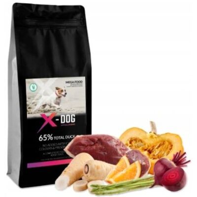 Xdog X-dog mega food adult m/l angielska kaczka 2kg Xdog X-dog mega food adult m/l angielska kaczka 2kg