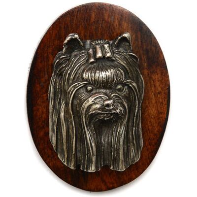 Art-Dog Yorkshire Terrier głowa - srebrny drewno 5x7cm - Pin Art-Dog Yorkshire Terrier głowa - srebrny drewno 5x7cm - Pin