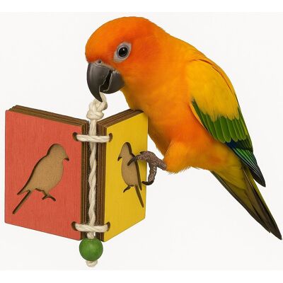 Parrot Planet Zabawka do żerowania Hanging Book - idealna dla średnich i dużych papug Parrot Planet Zabawka do żerowania Hanging Book - idealna dla średnich i dużych papug