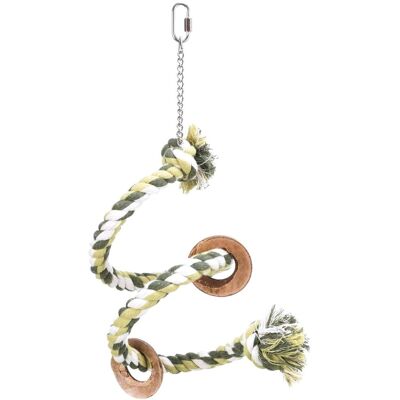 Parrot Planet Zakręcona Frajda - żerdź - spirala -zabawka dla wszystkich papug Parrot Planet Zakręcona Frajda - żerdź - spirala -zabawka dla wszystkich papug
