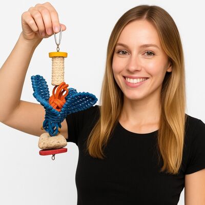 Parrot Planet Zakręcony Kwiatuszek zabawka dla wszystkich papug Parrot Planet Zakręcony Kwiatuszek zabawka dla wszystkich papug