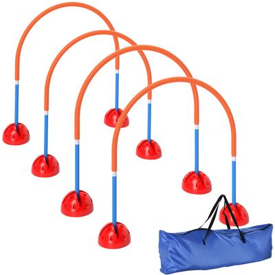 PawHut Zestaw Agility dla psów 4 elementy, niebieski, treningowy PawHut Zestaw Agility dla psów 4 elementy, niebieski, treningowy