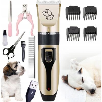 Inny producent Zestaw do strzyżenia psa kota maszynka cicha akcesoria USB Inny producent Zestaw do strzyżenia psa kota maszynka cicha akcesoria USB