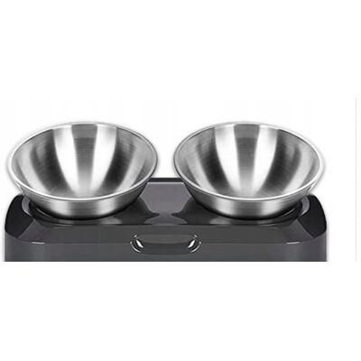 Inny producent Zestaw dwóch misek metalowa Edipets czarny 0,48 l Inny producent Zestaw dwóch misek metalowa Edipets czarny 0,48 l