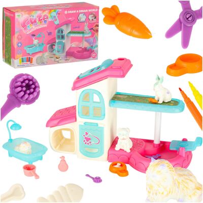 Lean Toys Zestaw Hotel Dla Zwierząt Domek Spa Dla Psa Kota Lean Toys Zestaw Hotel Dla Zwierząt Domek Spa Dla Psa Kota