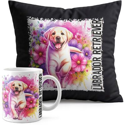 WORLD CASE ZESTAW KUBEK + PODUSZKA CZARNA - PIES PSY PIESEK RASA LABRADOR RETRIEVER WORLD CASE ZESTAW KUBEK + PODUSZKA CZARNA - PIES PSY PIESEK RASA LABRADOR RETRIEVER